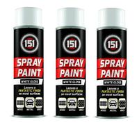 250ml High Grade Matt Gloss Household Spray Paint Can for Autos Wood Metal Plastic Graffiti (3, White Gloss)