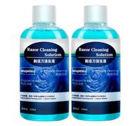 250ml Men's Shaver Cleaning Solution Compatible With Braun CCR2，Compatible With Philips CC13 JC301 CC13，Compatible With Panasonic ES-LM56 ES-4L(2pcs)