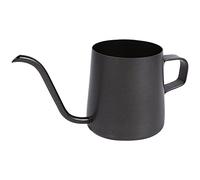 250ml or 350ml Stainless Steel Teapot Coffee Tea Pot Kettle, Black Pour Coffee Drip Pot Kettle with Long Over Gooseneck Spout for Brewing Cafe, Tea (250ml)