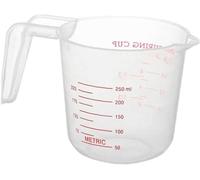 250ML Plastic Measuring Cup with Scale Handle Transparent Measuring Cups Nesting Stackable Container for Liquids Dry Solid Professional Process