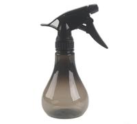 250ml Plastic Spray Bottle for Garden Plants/Hand-Held Watering Can with Pump-Head Atomizer for Flowers Hair Salon/White(Black)