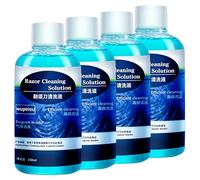 250ml Razor Cleaning Solution Compatible With Panasonic WES035P ES-4L03 ES-4LM3-A405 Cleaning Cartridge, Cleans Your Shaver For Optimal Hygiene(4 pcs)