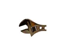 250mm (10") Black Nickel Adjustable Wrench 19022: Rubber Grip Handle