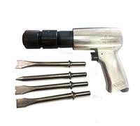 250mm 10" Industrial Air Hammer Pneumatic Tools Pistol Grip Flux Chipper Brake pad Scraper Scaling Hammer Flat Chisel Heavy Duty(Taiwan 190mm)