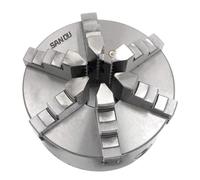 250mm 10" #K13-250 6 Jaw Lathe Chuck Self Centering Steel Silver for Grinding/Drilling/Millin Machines