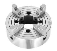 250mm 10" #K72-250 Independent Reversible 4 Jaw Lathe Chuck Turning Machine Accessories for Grinding/Millin/Drilling Machines Iron Silver