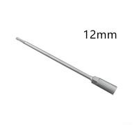 250mm Chrome Vanadium Steel Socket Wrench Extension Sleeve for Hex Nut Driver & Drill Bit - 5.5-19mm Range, Compatible with Pneumatic/Elec(12MM)