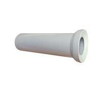 250mm Long White WC Toilet Waste Water Straight Pan Connector Soil Pipe 110mm