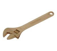 250mm Non-Sparking Adjustable Wrench With 30mm Jaw Capacity - Durable Beryllium Copper Tool