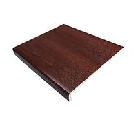 250mm Rosewood UPVC Window Board/Cill Cover 1.25m Long 9mm Thick Plastic Window Sill Capping