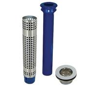 250MM Tall Commercial Sink Plug Strainer Overflow Waste Pipe with BACKNUT Complete Set 250Hx42(Ø) mm