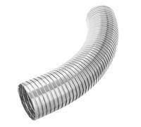 250mm Universal Stainless Steel Exhaust Middle Link Pipe Flexible Quick Repair Tube Rear Muffler Tip