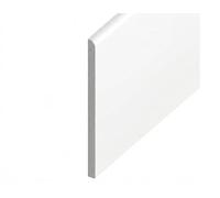 250mm x 1.25m White uPVC Fascia Soffit Flat Board & Reveal Panel - 1 Pack
