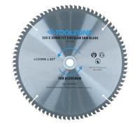 250mm x 30mm TCT Saw Blade 80T / Aluminium Circular Saw with Reducer TE676