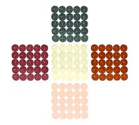 250PC Scented Tealight Candle Assortment: Warm Apple Pie, Pumpkin Spice, Country Holiday, Alpine Forest & Vanilla - Upto 3hrs Burn time