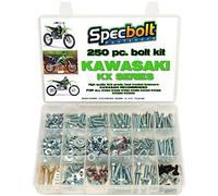 250pc Specbolt Kawasaki KX two stroke Bolt Kit for Maintenance & Restoration of MX Dirtbike OEM Spec Fastener KX60 KX65 KX80 KX85 KX100 KX125 KX250 KX500 60 65 80 85 100 125 250 500 by Specbolt Fasteners