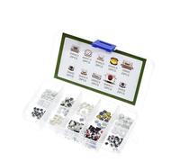 250Pcs 10-Types Tactile Push Button Switch Car Remote Control Keys Button Touch Microswitch