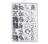 250Pcs 25 Values Momentary Tactiles Push Button Switches Assortment Kits 7 Size For Electronics Professional Button Assortment