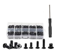 250Pcs/500Pcs M2 M2.5 M3 KM Screw Flat Head Phillips Screws Laptop Notebook Screws Set Kit For Computer Small Screw DaJiKan (Color : 500pcs Mix)