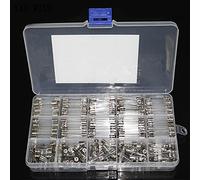 250pcs 5x20mm 6X30MM 0-250V General Fuse Quick Blow Glass Tube Fuse Assorted Kits 1/2/3/5/6/7/8/10/15/20A Fast-Blow Glass Fuses Fuse Protected circuits