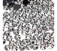 250pcs 6mm Flat Back Non-Stick Rhinestone Crystal Diamantes Nail Art & Craft Scrapbooking Embellishments 90 Available Colours (6mm, Gun Metal #35)