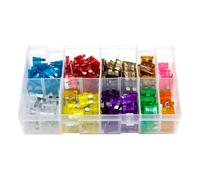 250pcs Assorted Box Of Blade Fuses Standard Fuse Mix 3 4 5 10 15 20 25 30 40 Amp