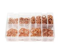 250Pcs Assorted Box of Copper Compression Washers Metric (6-26mm)