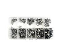 250pcs/Box Hexagon Socket Set Screw Kit Cone Point Stainless Steel Headless Grub Screw Assorment Kit M3 M4 M5 M6 M8 IDGTTLDF(5 BOXES)