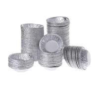 250pcs Disposable Aluminum Foil Baking Egg Tart Pan Cupcake for Case Plate Mold
