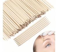 250Pcs Eyebrow Wax Sticks Waxing Applicator for Hair Removal Small Sticks or Wood Craft Sticks(Pointed Flat Handle)