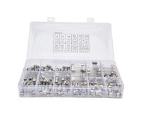 250Pcs Glass Boxed Car Fast Blow Tube Assortment Kit 15 Kinds of Specifications 1-20A for Car Circuit Protection