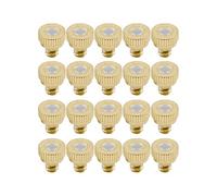 250pcs Low Pressure Brass isting Nozzles for Dust Control Outdoor Cooling Syste, ister Nozzle Atoizing isting Sprayer Fog Nozzles for Garden, Huidification, Landscaping Thread UNC 10/24