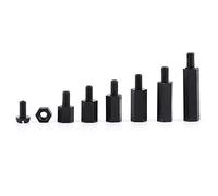 250Pcs M2 Hex Column Nylon Standoff Spacer Pillars Screws Nuts Assortment Kit with Storage Box (M2 Male to Female)