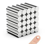 250Pcs Mini Magnets, 6x2mm Magnet, Strong Magnets | Magnets for Crafts, 3D Printing, Fridge Magnet, White Board, Office, School, Kitchen and DIY Tools