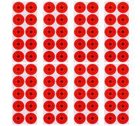 250pcs Orange round Precision Target Stickers | Paper Decals, High Contrast Aiming Points, Foldable Sheets, Fast Setup for Garage Training and Outdoor Use