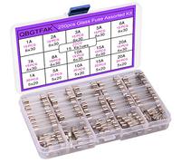 250pcs Quick Blow Glass Tube Fuse Assorted Kit 250V 1A, 2A, 3A, 5A, 6A, 7A, 8A, 10A, 15A,20A, 6x30mm, 250V 1A, 5A, 10A, 15A, 20A, 5x20mm QBGTFAK (5x20mm and 6x30mm)