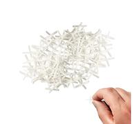 250pcs Tile Spacers 2mm Spacers Slab Spacers Plastic Cross Shaped Tile Spacers for Accurate Tile Positioning DIY Paving Tiling Wall Tiler Garden Slabs (250)