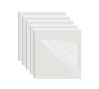 250pcs Transparent Sticky Notes Self-Stick Note Pads, Transparent Self Adhesive Removable Perfect for Writing and Taking Notes on Books (75 * 75mm)