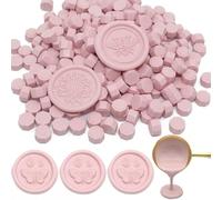 250pcs Wax Seal Beads Nude Pink, Andotopee Premium Sealing Wax Beads for Stamp Seals, Octagon Wax Pellets Refill Pack for Wax Seal Kit, Wedding Invitation, Letter Envelope Seal, DIY Crafts (Nude Pink)