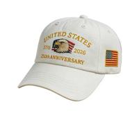 250th Anniversaries Cap - Adjustable America 250th Eagle Commemorative Hat | Men Accessories for Birthday Celebration Hiking Travel Navy Camping Mowing Garden Beach