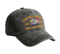 250th Anniversaries Hat - Adjustable Retro Eagle Breathable Caps | 250 Year Anniversaries Hat,for Birthday Halloween Beach Outdoor Fishing Summer Camping Garden Yard Hiking Work Travel