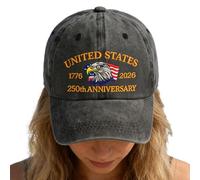 250th Anniversaries Hat - Eagle Adjustable Retro Novelty Clothing | 250th Anniversaries Caps | for Birthday Navy Halloween Beach Outdoor Fishing Summer Hiking Sports Golf Boating Work Travel