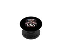 250th Anniversary 1776 2026 American Flag Bald Eagle PopSockets Adhesive PopGrip