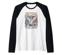 250th Anniversary 250 Year America Freedom Eagle Raglan Baseball Tee