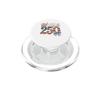 250th Anniversary 250 Years America USA Flag Red & white PopSockets PopGrip for MagSafe
