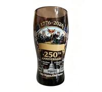 250th Anniversary Beer Glasses, USA Flag Patriotic Glass Drinking Cup, 250th Glasses Drinking Commemorative 1776 Anniversary