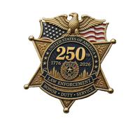 250Th Anniversary Commemorative Brooch Pin with Star Badge Styled and Flag Front Design for Patriotic Outfit Accent and Ceremony Wear Commemorative Brooch Patriotic Lapel Pin Anniversary Flag Badge
