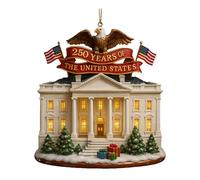 250th Anniversary Commemorative Design Ornament for Outdoor Garden and Indoor Room (Red, 22cm)