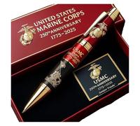 250th Anniversary Commemorative Pen Set - 10 Patriotic Designs In Gift Box, Collector‘s Edition & American Patriot Gift(USMC(2pcs))