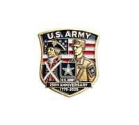 250th Anniversary Commemorative Pin,1775-2025 Marines Collectible Badge,Acrylic Emblem Lapel Button Brooches,Collection Gift for Veterans,Active Duty & Military Collectors (Army)